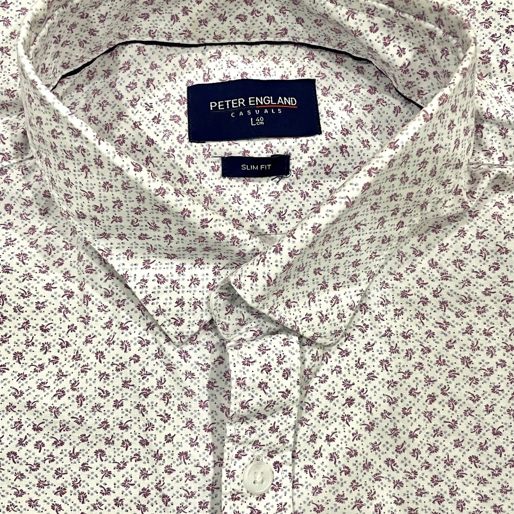 Mens large button down casual full sleeves slim fit shirt